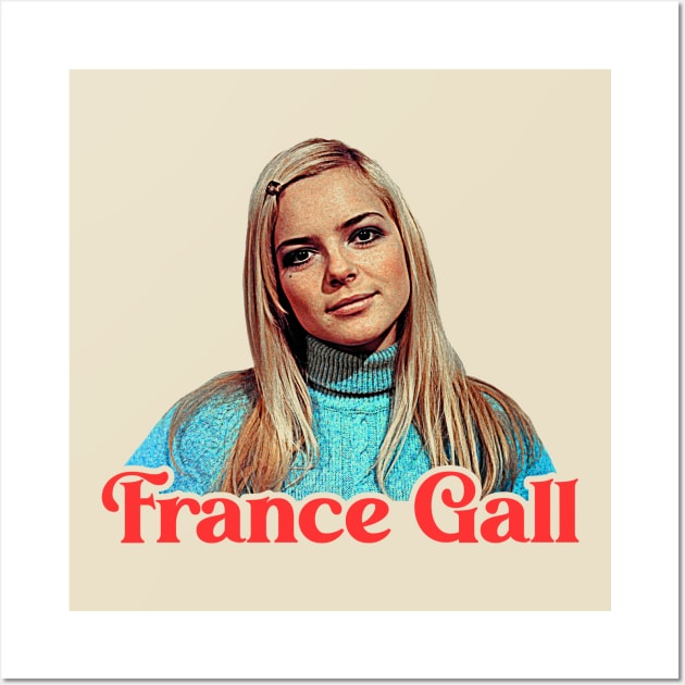 France Gall // French Yé-Yé Icon Fan Art Wall Art by darklordpug